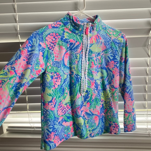 Lilly Pulitzer Shirts & Tops Lilly Pulitzer Zip Up Workout Top